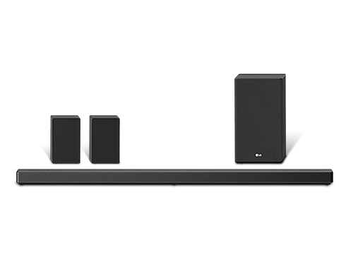LG SN11RG 7.1.4 ch 770W High Res Audio Sound Bar with Dolby Atmos, Surround Speakers and Google Assistant Built-in, Black