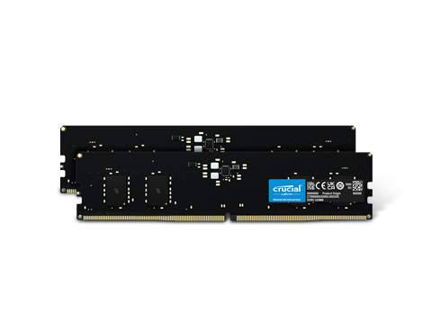 Crucial 64GB (2 x 32GB) 288-Pin DDR5 SDRAM DDR5 4800 (PC5 38400) Desktop Memory Model CT2K32G48C40U5