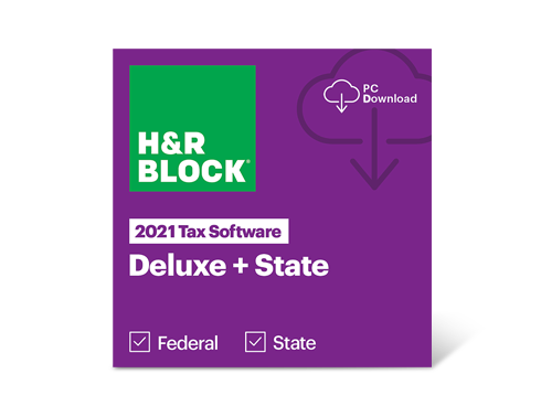 H&R Block 2021 Deluxe + State - Windows - Download