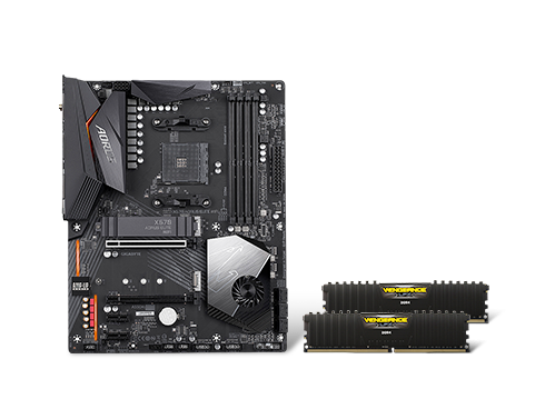GIGABYTE X570 AORUS ELITE WIFI ATX AMD Motherboard + CORSAIR Vengeance LPX 16GB (2 x 8GB) DDR4 3200 Memory Combo