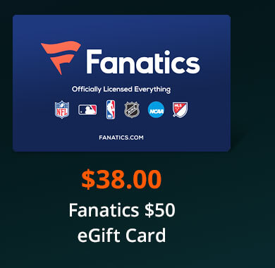 Fanatics $50 eGift Card