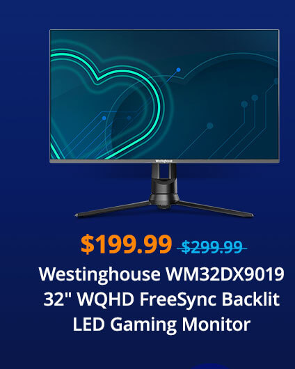 Westinghouse WM32DX9019 32" WQHD FreeSync Backlit LED Gaming Monitor