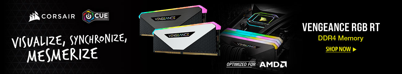 Corsair -- Visualize, Synchronize, Mesmerize -- Vengeance RGB RT DDR4 Memory