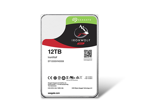 Seagate IronWolf 12TB NAS Hard Drive 7200 RPM 256MB Cache SATA 6.0Gb/s CMR 3.5" Internal HDD for RAID Network Attached Storage ST12000VN0008