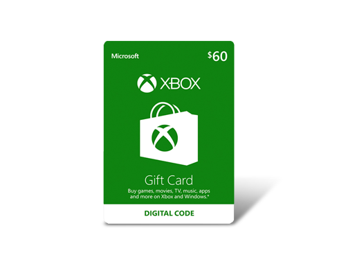 Xbox Gift Card $60 US (Email Delivery)