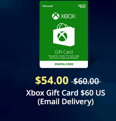 
Xbox Gift Card $60 US (Email Delivery)