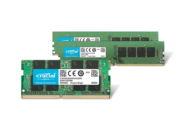 25% Off on Select Crucial Laptop and Desktop Memory*