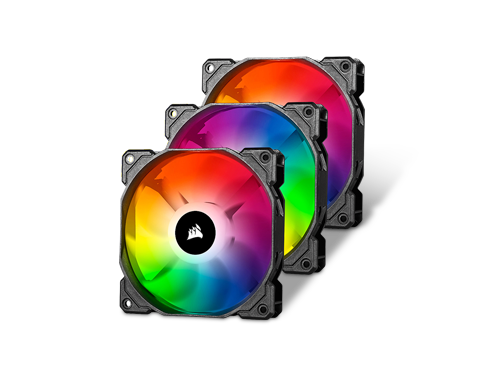 Corsair iCUE SP120 RGB PRO Performance 120mm Triple Fan Kit with Lighting Node CORE - CO-9050094-WW