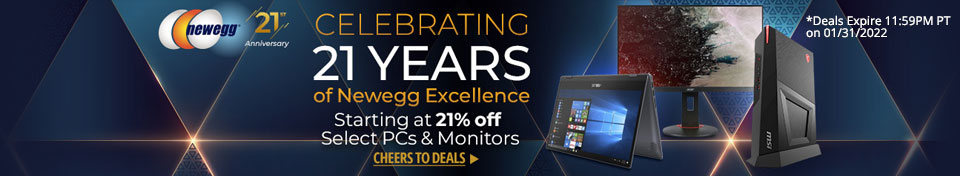 Celebrating 21 Years of Newegg Excellence