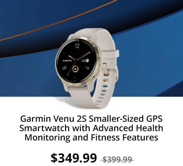 Garmin Venu 2S Smaller-Sized GPS Smartwatch with Advanced Health Monitoring and Fitness Features