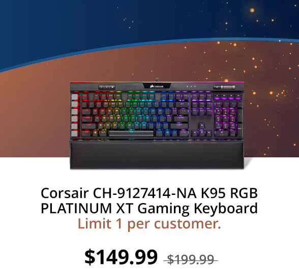 Corsair CH-9127414-NA K95 RGB PLATINUM XT Gaming Keyboard