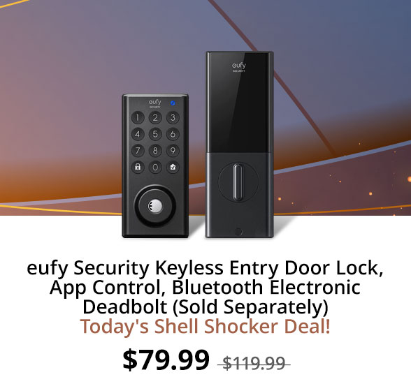 eufy Security Keyless Entry Door Lock, App Control, Bluetooth Electronic Deadbolt (Sold Separately)