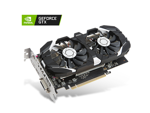 MSI GeForce GTX 1050 Ti 4GB GDDR5 PCI Express 3.0 x16 ATX Video Card GTX 1050 Ti 4GT OC