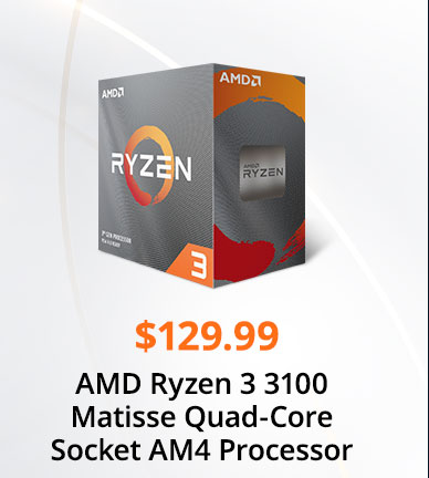 AMD Ryzen 3 3100 Matisse Quad-Core Socket AM4 Processor
