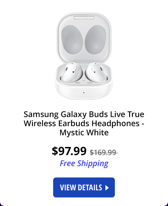 Samsung Galaxy Buds Live True Wireless Earbuds Headphones - Mystic White