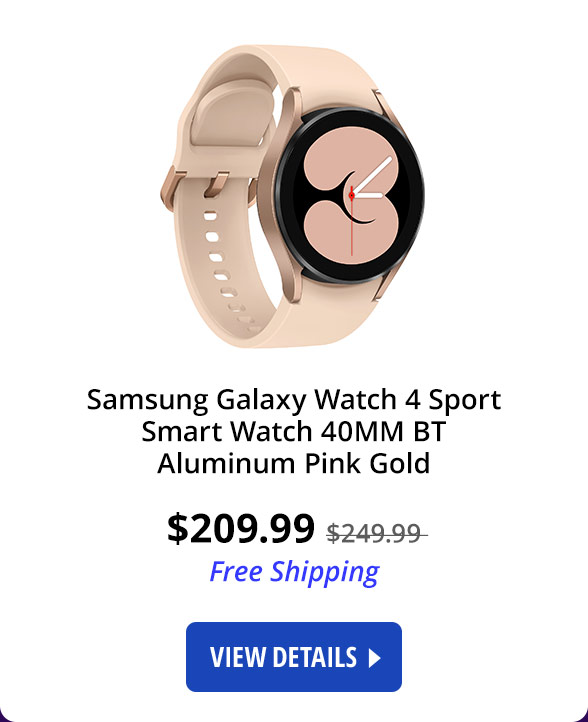 Samsung Galaxy Watch 4 Sport Smart Watch 40MM BT Aluminum Pink Gold