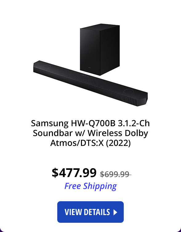 Samsung HW-Q700B 3.1.2ch Soundbar w/ Wireless Dolby Atmos/DTS:X (2022)