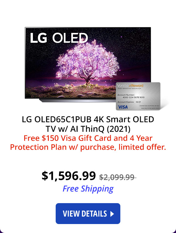 LG OLED65C1PUB 4K Smart OLED TV w/ AI ThinQ (2021)