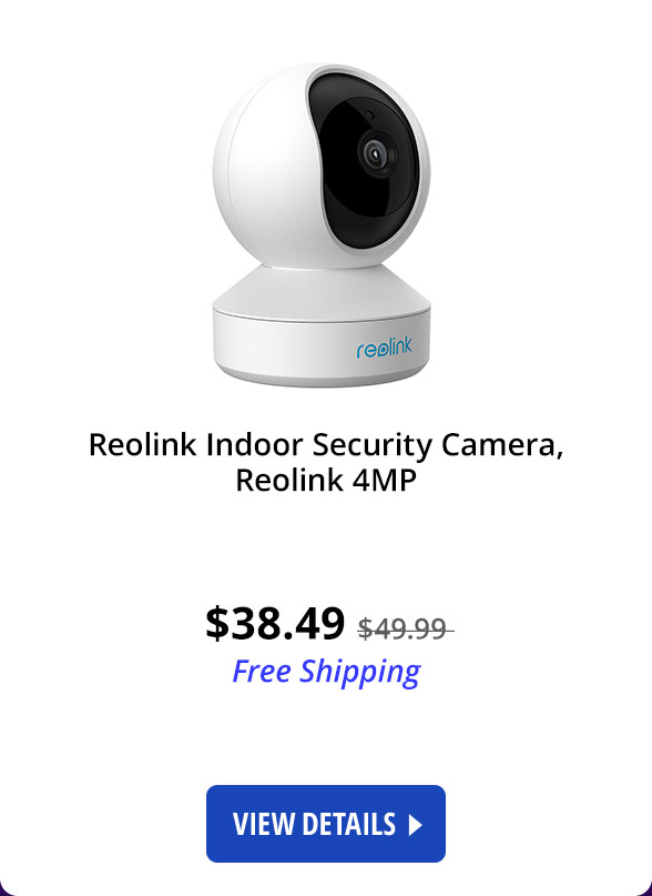 Reolink Indoor Security Camera, Reolink 4MP HD Plug-in WiFi Camera for Home Security, Dual-Band WiFi, Multiple Storage Options, Motion Alters, Night Vision, Ideal for Baby Monitor/Pet Camera E1 Pro