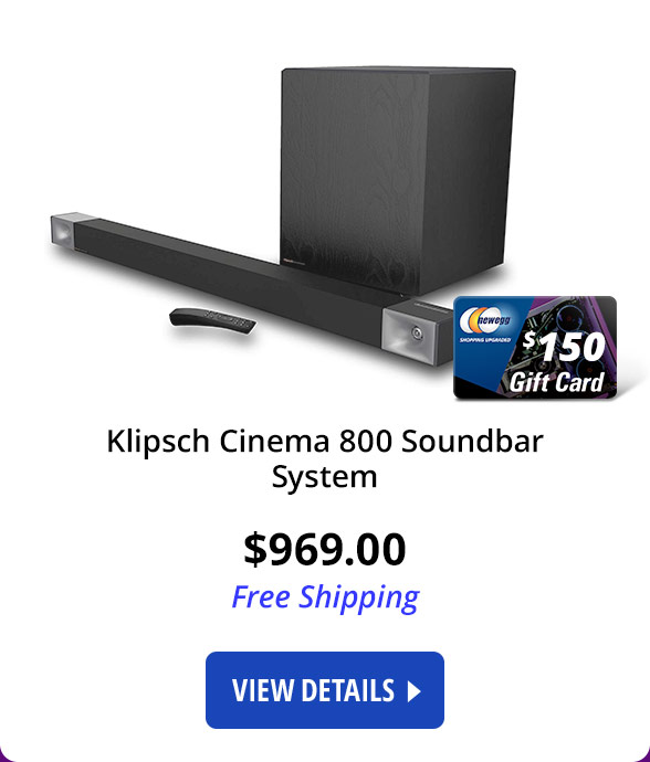 Klipsch Cinema 800 Soundbar System