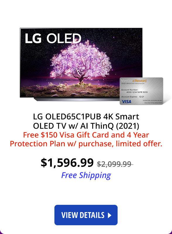 LG OLED65C1PUB 4K Smart OLED TV w/ AI ThinQ (2021)