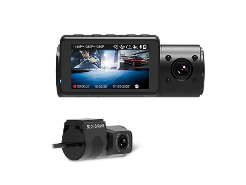 Vantrue N4 Dual Dash Cam 3 Channel 1440P Front & 1080P Inside & 1080P Rear Triple Dash Camera