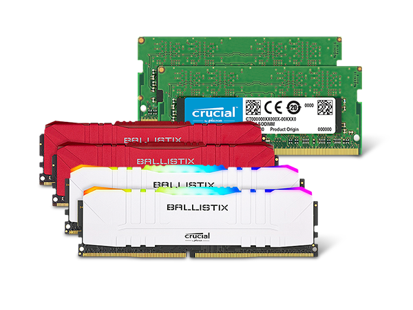 15% OFF Select Crucial Laptop and Desktop Gaming Memory*