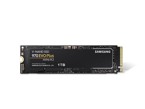 SAMSUNG 970 EVO PLUS M.2 2280 1TB PCIe Gen 3.0 x4, NVMe 1.3 V-NAND 3-bit MLC Internal Solid State Drive