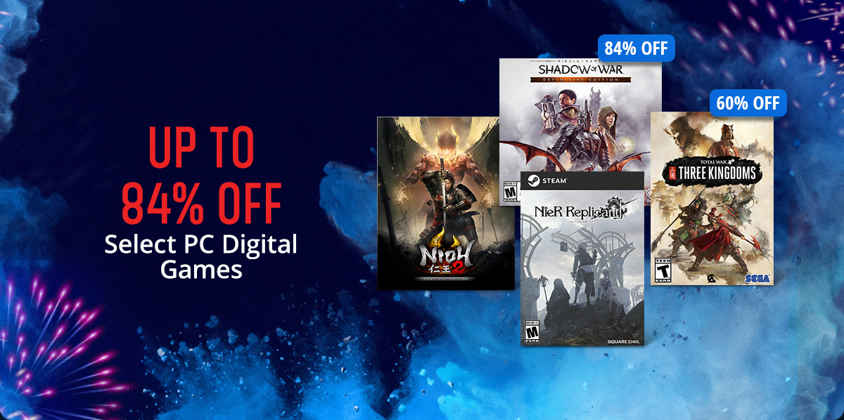 Up to 84% off Select PC Digital Games 