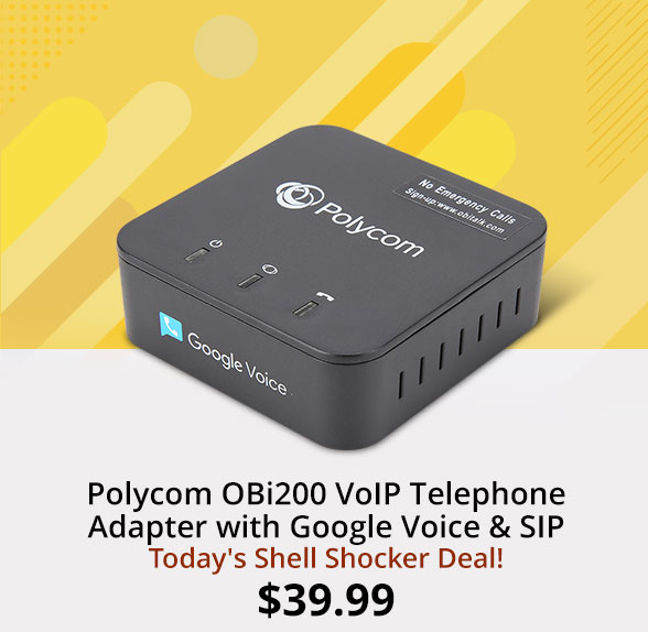 Polycom OBi200 VoIP Telephone Adapter with Google Voice & SIP