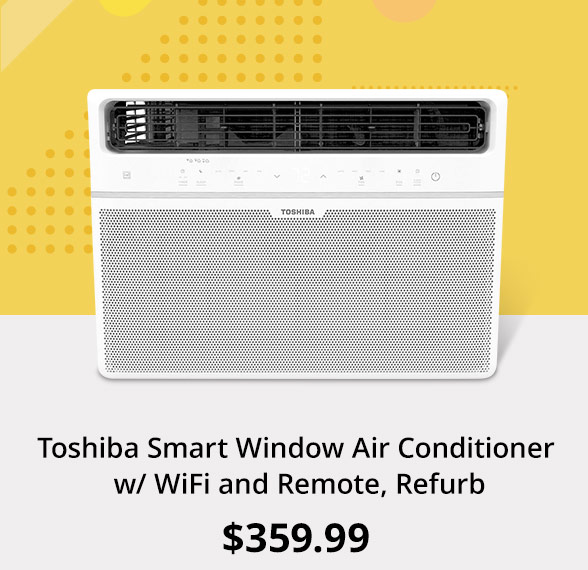 Refurbished Toshiba Smart Window Air Conditioner w/ WiFi and Remote, Refurb