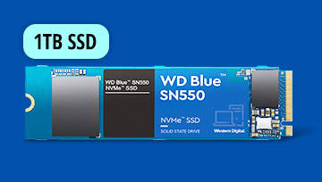 WD Blue SN550 1TB NVMe M.2 2280 SSD