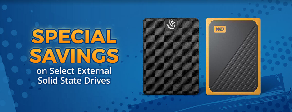 Special Savings on External Solid State Drives