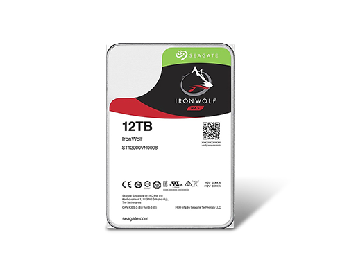Seagate IronWolf 12TB NAS Hard Drive 7200 RPM 256MB Cache SATA 6.0Gb/s CMR 3.5" Internal HDD
