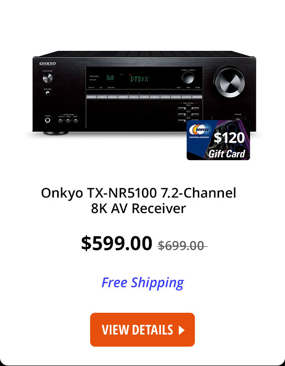 Onkyo TX-NR5100 7.2-Channel 8K AV Receiver