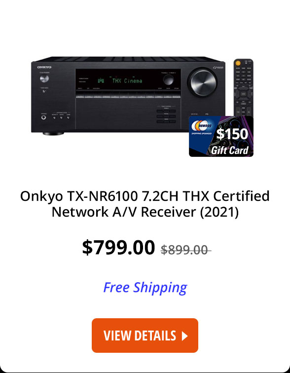 Onkyo TX-NR6100 7.2CH THX Certified Network A/V Receiver (2021)