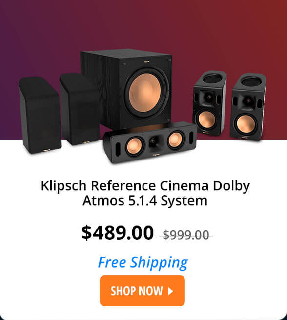 Klipsch Reference Cinema Dolby Atmos 5.1.4 System