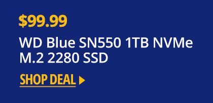 WD Blue SN550 1TB NVMe M.2 2280 SSD