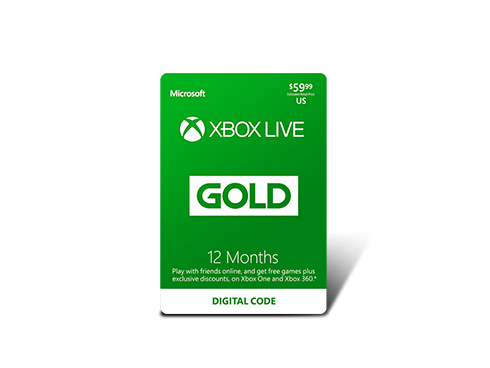 Xbox Gold Live: 12 Month Membership US (Digital Code)