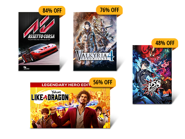 UP TO 84% OFF Select PC Digital Games*