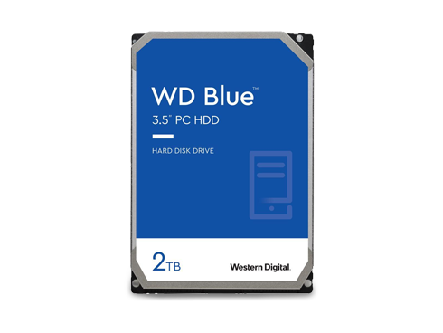 WD Blue 2TB Desktop Hard Disk Drive - 5400 RPM SATA 6Gb/s 256MB Cache 3.5 Inch - WD20EZAZ