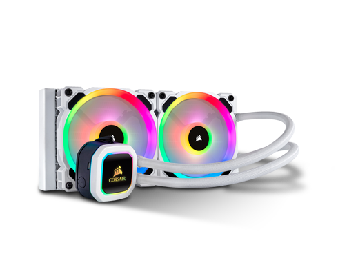 Corsair Hydro Series, H100i RGB PLATINUM SE, 240mm Radiator, Dual LL120 RGB PWM Fans, Advanced RGB Lighting and Fan Control with Software, Liquid CPU Cooler. (CW-9060042-WW)