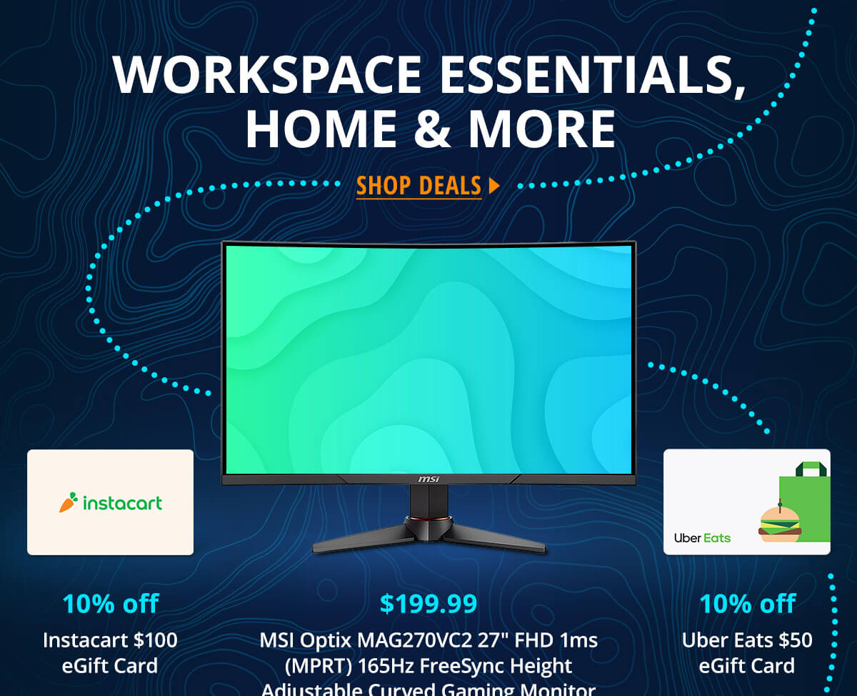 Workspace Essentials, Home & More