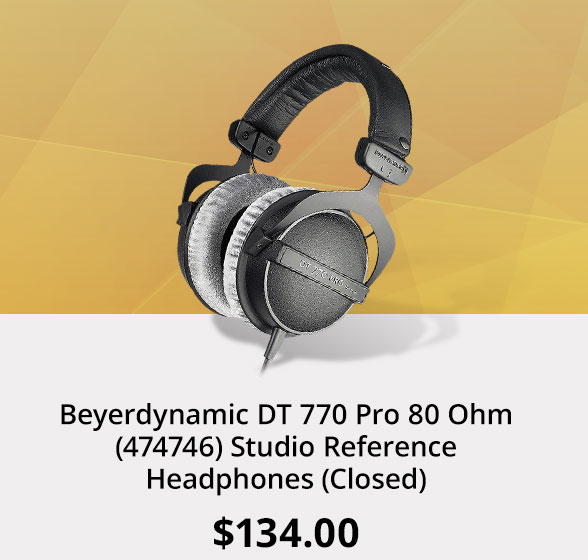Beyerdynamic DT 770 Pro 80 Ohm (474746) Studio Reference Headphones (Closed)