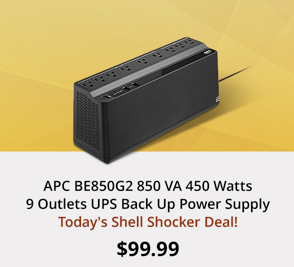 APC BE850G2 850 VA 450 Watts 9 Outlets UPS Back Up Power Supply