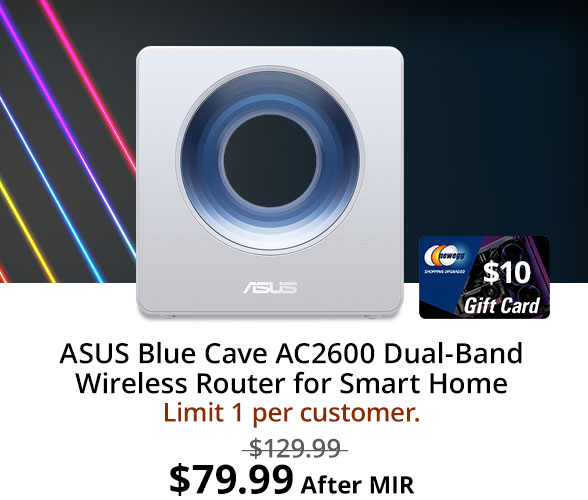 ASUS Blue Cave AC2600 Dual-Band Wireless Router for Smart Home