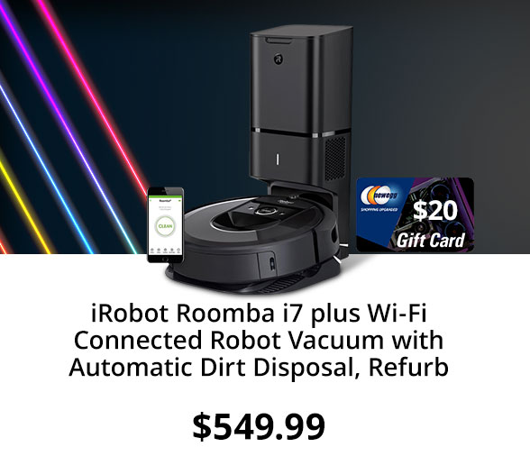 Refurbished iRobot Roomba i7 plus Wi-Fi Connected Robot Vacuum with Automatic Dirt Disposal, Refurb