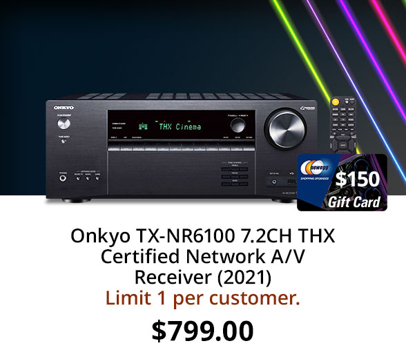 Onkyo TX-NR6100 7.2CH THX Certified Network A/V Receiver (2021)