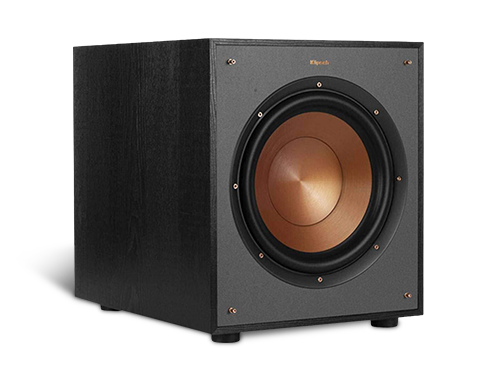 Klipsch R-100SW 10" Front-Firing Spun-Copper Subwoofer - Black (Single)