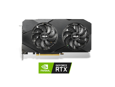 ASUS GeForce RTX 2060 Overclocked 6G GDDR6 Dual-Fan EVO Edition VR Ready HDMI DisplayPort DVI Graphics Card (DUAL-RTX2060-O6G-EVO)